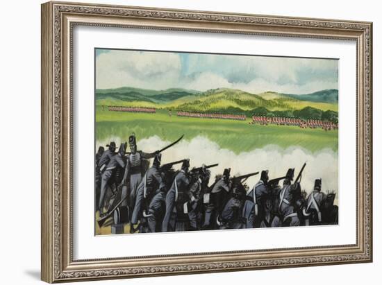 Battle of New Orleans on 8th January 1815-Ron Embleton-Framed Giclee Print