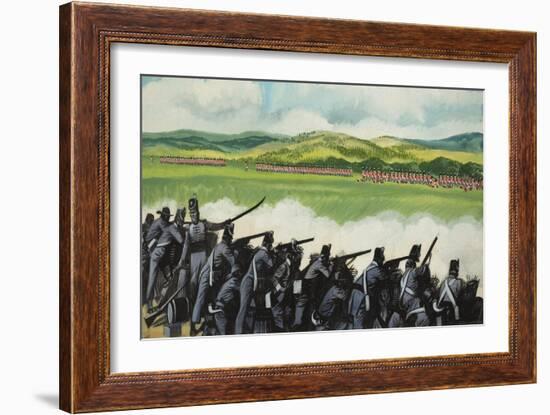 Battle of New Orleans on 8th January 1815-Ron Embleton-Framed Giclee Print