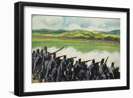 Battle of New Orleans on 8th January 1815-Ron Embleton-Framed Giclee Print