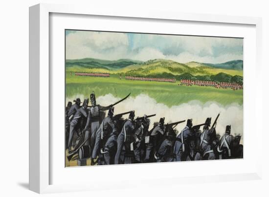 Battle of New Orleans on 8th January 1815-Ron Embleton-Framed Giclee Print