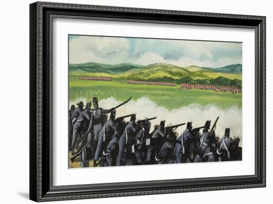 Battle of New Orleans on 8th January 1815-Ron Embleton-Framed Giclee Print