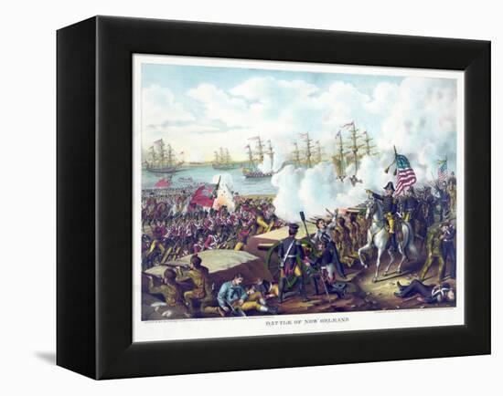 Battle of New Orleans, pub. Kurz & Allison, c.1890-American School-Framed Premier Image Canvas