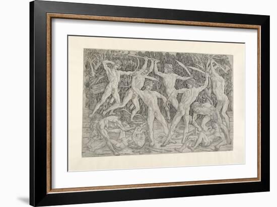 Battle of Nude Men, C. 1470 - 1475-Antonio Pollaiuolo-Framed Giclee Print