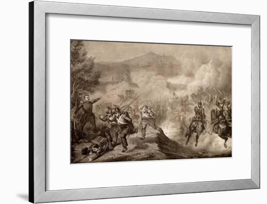 Battle of Palestrina, May 9, 1849, First War of Independence, Italy-null-Framed Giclee Print