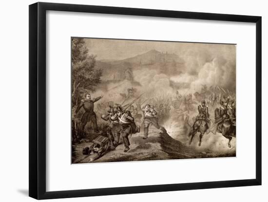 Battle of Palestrina, May 9, 1849, First War of Independence, Italy-null-Framed Giclee Print