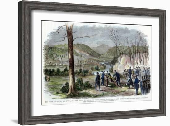 Battle of Philippi, West Virginia, American Civil War, June 1861-null-Framed Giclee Print