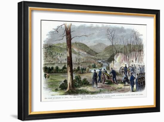 Battle of Philippi, West Virginia, American Civil War, June 1861-null-Framed Giclee Print