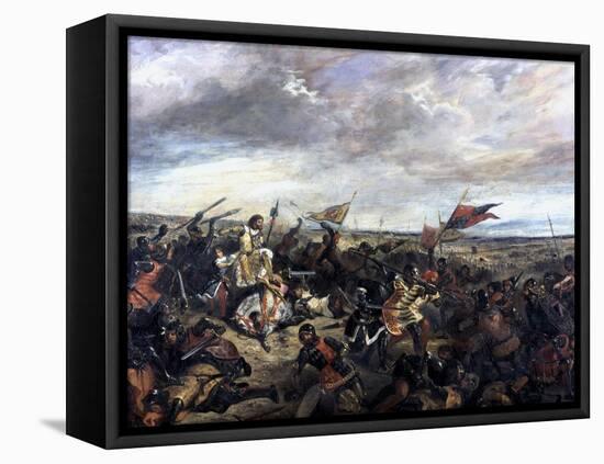 Battle of Poitiers, 1830-Eugene Delacroix-Framed Premier Image Canvas