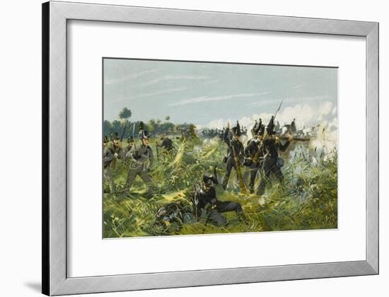 Battle of Quatre Bras-null-Framed Art Print