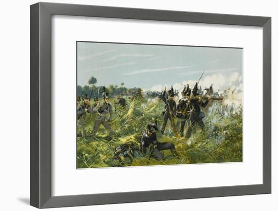 Battle of Quatre Bras-null-Framed Art Print