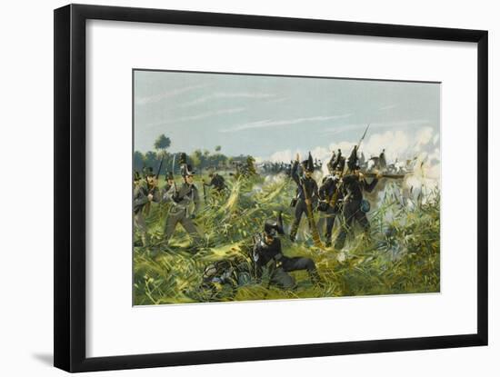 Battle of Quatre Bras-null-Framed Art Print