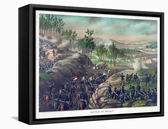 Battle of Resaca, Pub. Kurz and Allison, 1889-null-Framed Premier Image Canvas