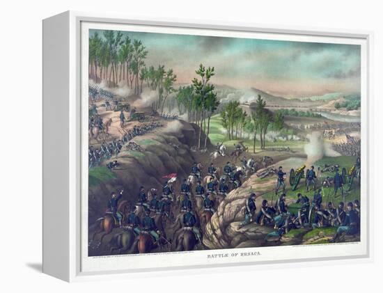 Battle of Resaca, Pub. Kurz and Allison, 1889-null-Framed Premier Image Canvas