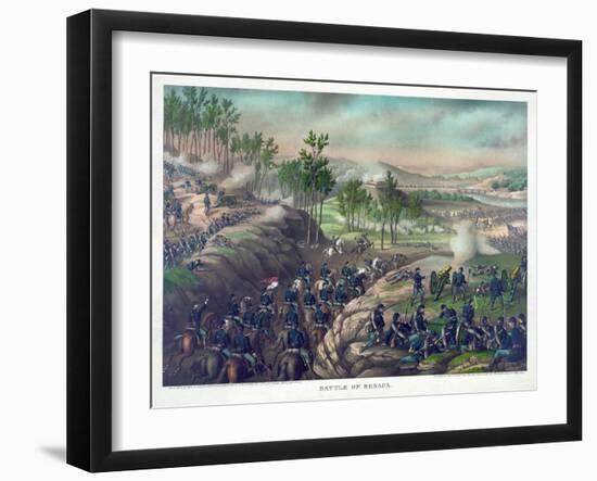 Battle of Resaca, Pub. Kurz and Allison, 1889-null-Framed Giclee Print