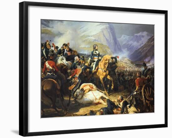 Battle of Rivoli Won by the Emperor Napoleon I, 14 January 1797, (C1835-188)-Felix Henri Emmanuel Philippoteaux-Framed Giclee Print