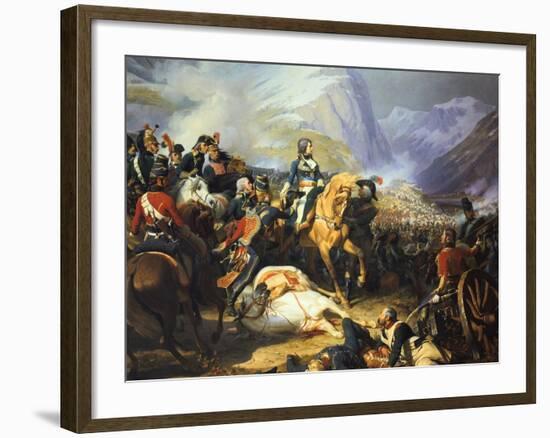 Battle of Rivoli Won by the Emperor Napoleon I, 14 January 1797, (C1835-188)-Felix Henri Emmanuel Philippoteaux-Framed Giclee Print