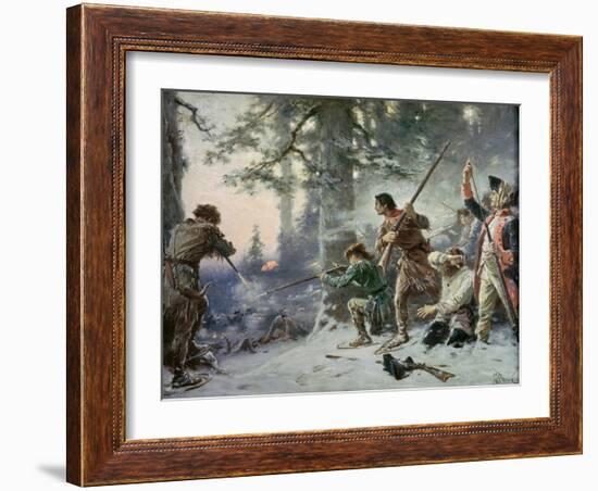 Battle of Roger's Rock-Jean Leon Gerome Ferris-Framed Giclee Print