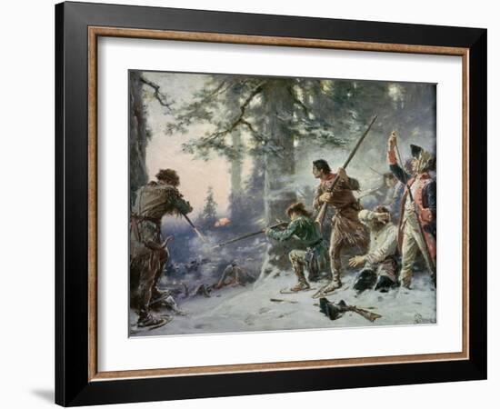 Battle of Roger's Rock-Jean Leon Gerome Ferris-Framed Giclee Print