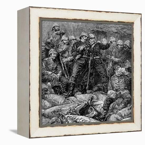 Battle of Rorke's Drift, Natal, Zulu War, 1879-null-Framed Premier Image Canvas