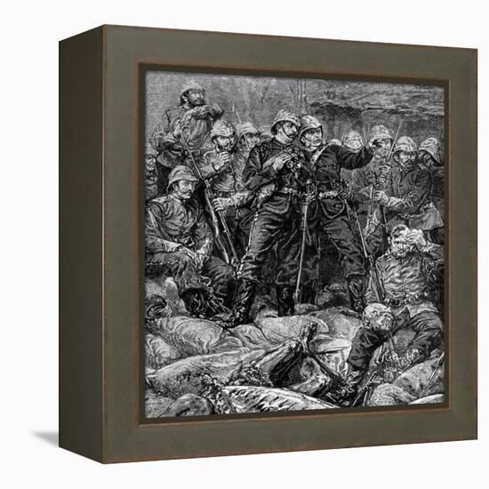 Battle of Rorke's Drift, Natal, Zulu War, 1879-null-Framed Premier Image Canvas