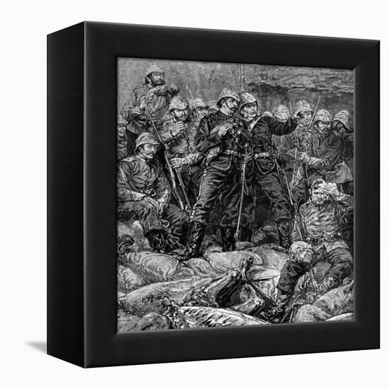 Battle of Rorke's Drift, Natal, Zulu War, 1879-null-Framed Premier Image Canvas