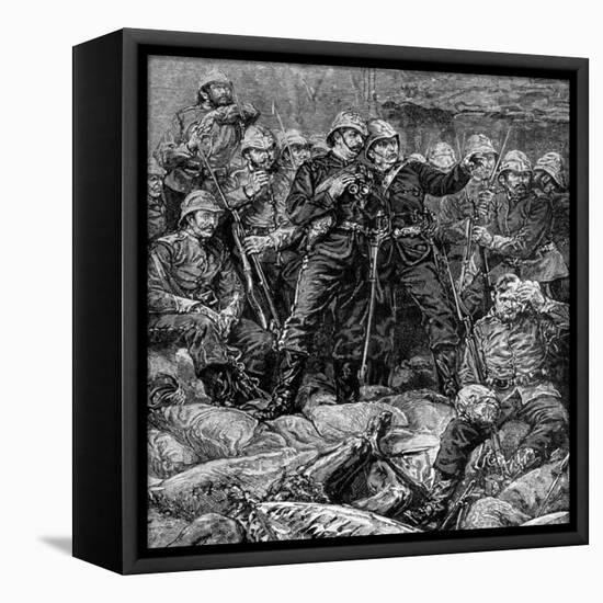 Battle of Rorke's Drift, Natal, Zulu War, 1879-null-Framed Premier Image Canvas