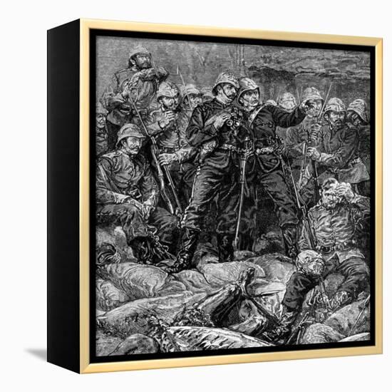 Battle of Rorke's Drift, Natal, Zulu War, 1879-null-Framed Premier Image Canvas