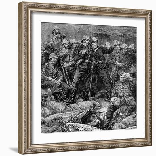 Battle of Rorke's Drift, Natal, Zulu War, 1879-null-Framed Giclee Print