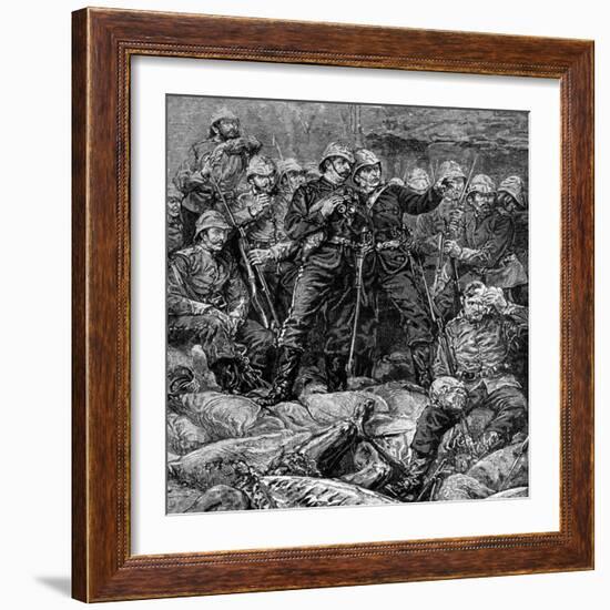 Battle of Rorke's Drift, Natal, Zulu War, 1879-null-Framed Giclee Print