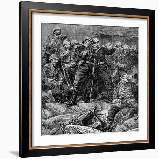 Battle of Rorke's Drift, Natal, Zulu War, 1879-null-Framed Giclee Print