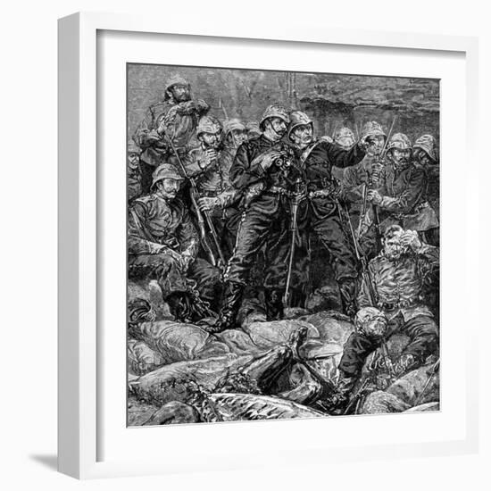 Battle of Rorke's Drift, Natal, Zulu War, 1879-null-Framed Giclee Print