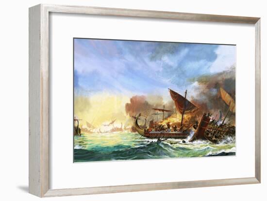 Battle of Salamis-Andrew Howat-Framed Giclee Print