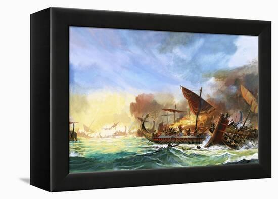 Battle of Salamis-Andrew Howat-Framed Premier Image Canvas