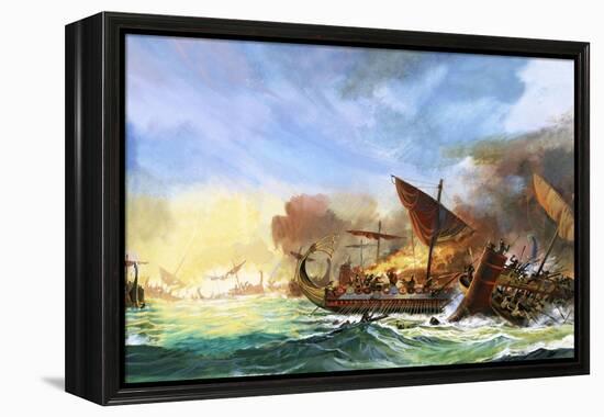 Battle of Salamis-Andrew Howat-Framed Premier Image Canvas