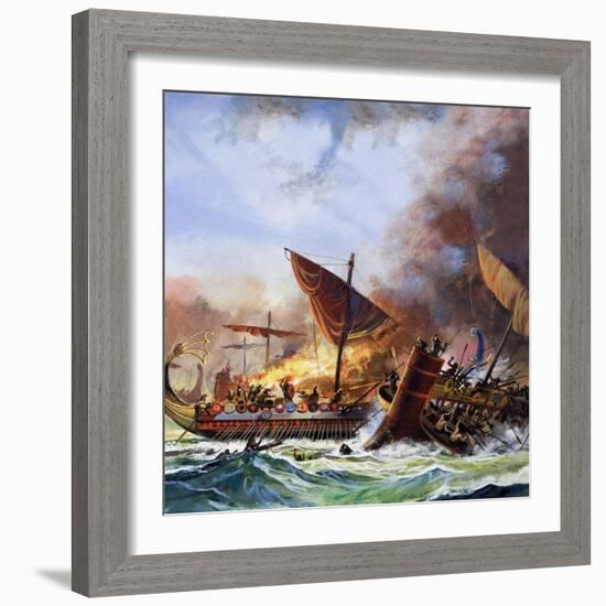 Battle of Salamis-Andrew Howat-Framed Giclee Print