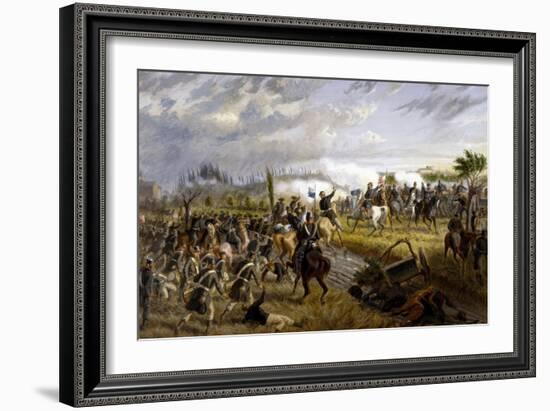 Battle of San Martino, June 24, 1859-Raffaele Pontremoli-Framed Giclee Print