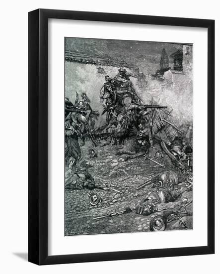 Battle of Santo Domingo-Howard Pyle-Framed Giclee Print
