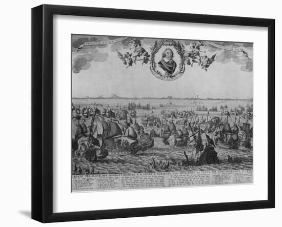 'Battle of Scheveningen', c1653-Cornelis de Visscher-Framed Giclee Print