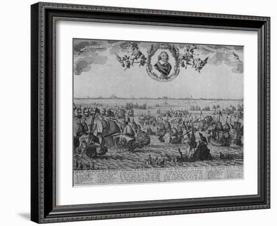 'Battle of Scheveningen', c1653-Cornelis de Visscher-Framed Giclee Print
