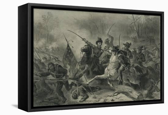 Battle of Shiloh, Tennessee, C.1862-Felix Octavius Carr Darley-Framed Premier Image Canvas