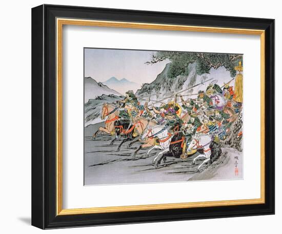 Battle of Shizugatake Pass 1583-Japanese School-Framed Giclee Print