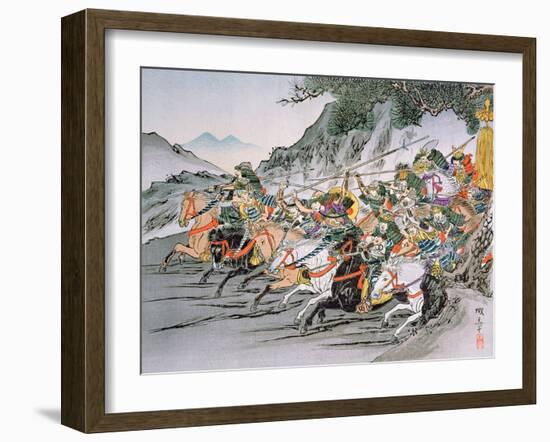 Battle of Shizugatake Pass 1583-Japanese School-Framed Giclee Print