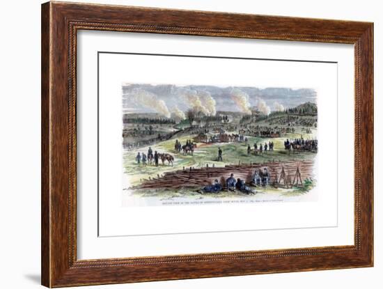 Battle of Spotsylvania Court House, Virginia, American Civil War, 12 May 1864-Edwin Forbes-Framed Giclee Print
