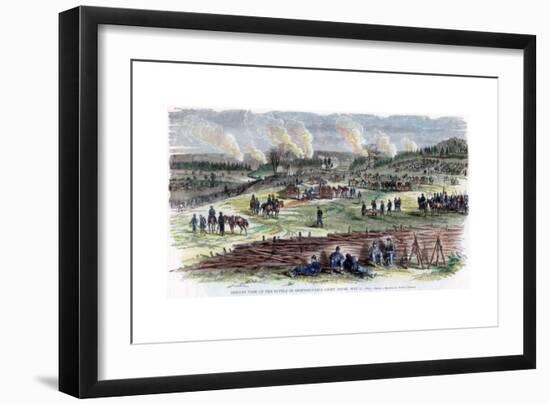 Battle of Spotsylvania Court House, Virginia, American Civil War, 12 May 1864-Edwin Forbes-Framed Giclee Print