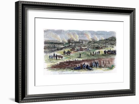 Battle of Spotsylvania Court House, Virginia, American Civil War, 12 May 1864-Edwin Forbes-Framed Giclee Print