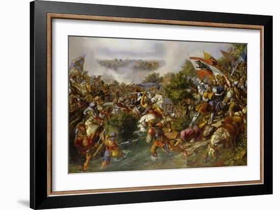 Battle of St, Jakob, 1838-Hieronymus Hess-Framed Giclee Print