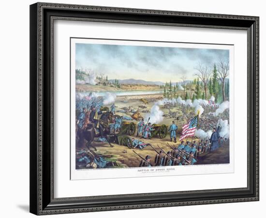 Battle of Stones River, Pub. Kurz and Allison, 1891-null-Framed Giclee Print