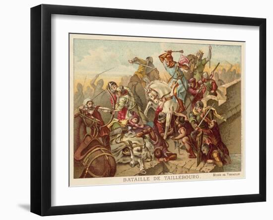 Battle of Taillebourg, France, 1242-Eugene Delacroix-Framed Giclee Print