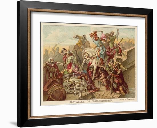 Battle of Taillebourg, France, 1242-Eugene Delacroix-Framed Giclee Print