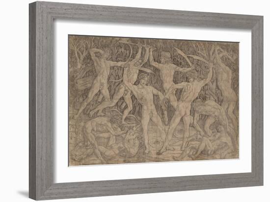 Battle of Ten Naked Men, 1465-Antonio Pollaiuolo-Framed Giclee Print